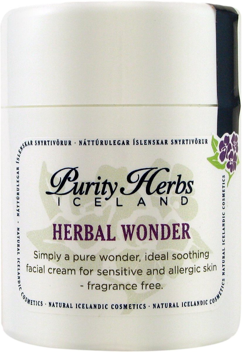 Herbal Wonder- Dag- en nachtcrème- Parfumvrij- 100% Natuurlijk- Ideaal bij rosacea en eczeem